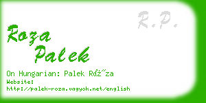 roza palek business card